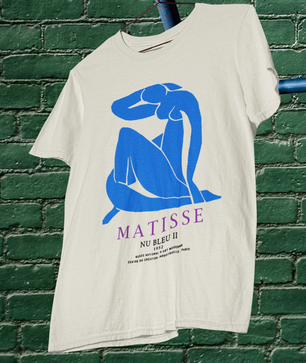 Matisse Blue Nude T shirt / %100 Premium Cotton | eBay