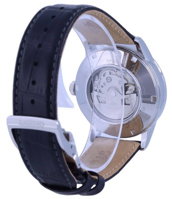 Pre-owned Orient Sun Moon Phase Black Dial Leather Band Automatic Ra-ak0010b10b Mens Watch