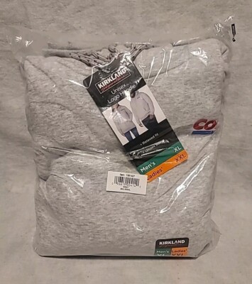 Kirkland Signature Unisex Logo Hoodie Costco Gray XL/XXL Hooded Sweatshirt Women