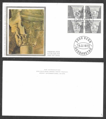 1973 Switzerland First Day Cover - High Value Block of 4 | eBay