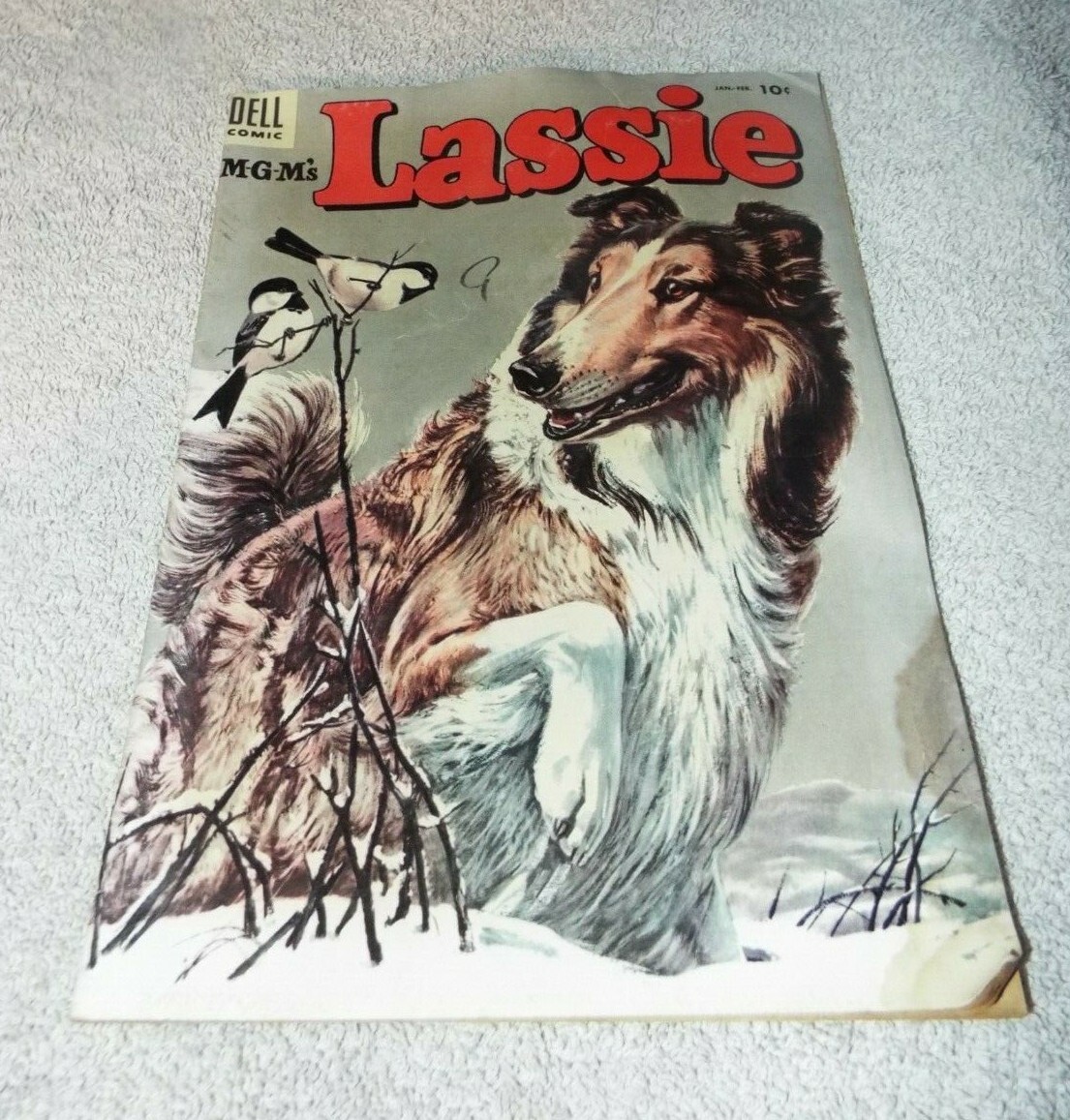 MGM Lassie Dell Comic Book Lot of 4 No 12 16 17 20 1953 1954 1955