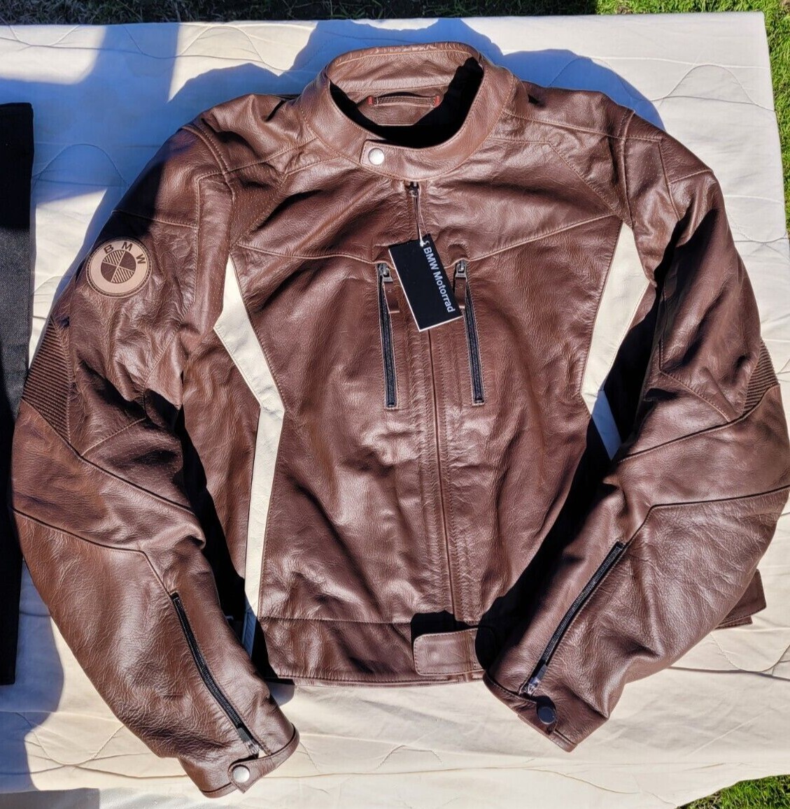 Bmw Motorrad Race Motorcycle Jacket Brown Leather! NWT Bmw Motorrad Race Motorcycle Jacket Brown Leather! NWT