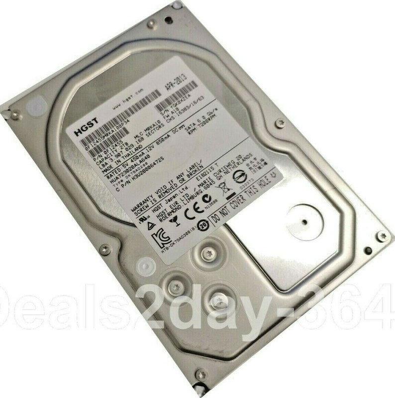 HGST HUA723020ALA640 (0F14043) 2TB 64MB 7200RPM SATA 6.0Gb/s 3.5" Hard