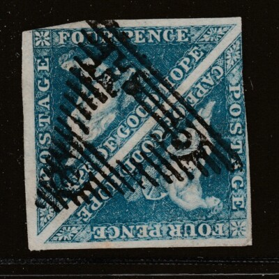 1863 COGH Triangle 4d Blue Sg 19a (DLR) £140 FU Pair