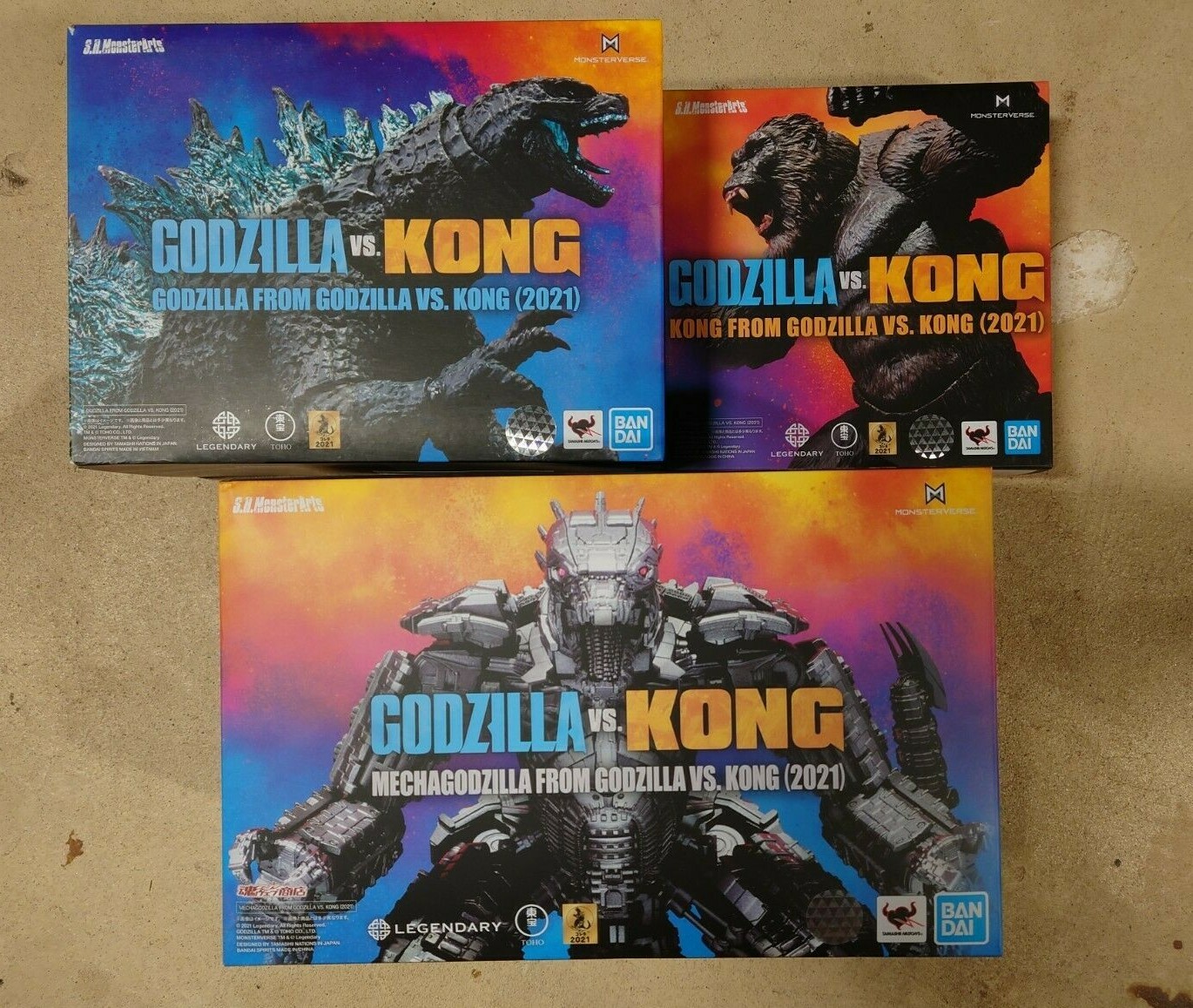 S.H.MonsterArts GODZILLA VS. KONG Godzilla Kong