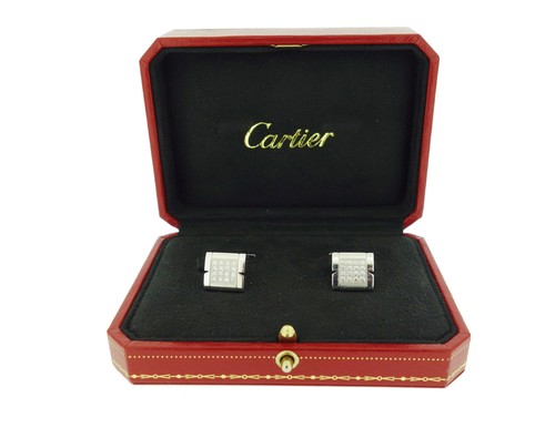 Cartier C2 Happy Birthday SV925 Square Cufflinks Silver Men's