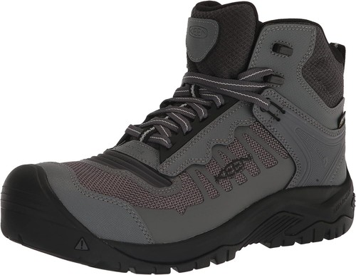 Pre-owned Keen Utility Men's Reno Mid Height Composite Toe Flexible Waterproof... In Magnet/black