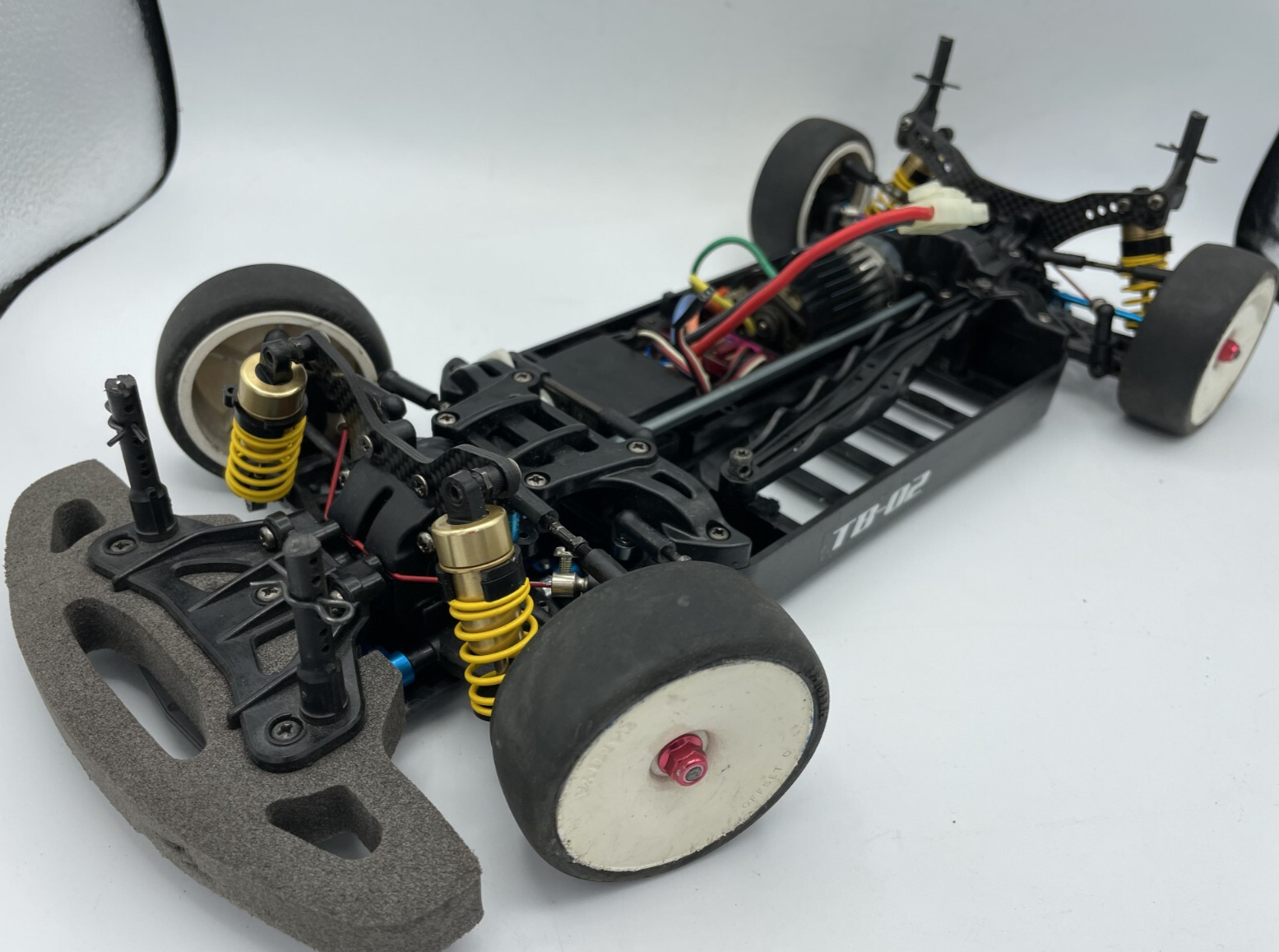 TAMIYA　TB-02 シャーシ For parts TAMIYA TB-02 chassis with motor and ESC | eBay