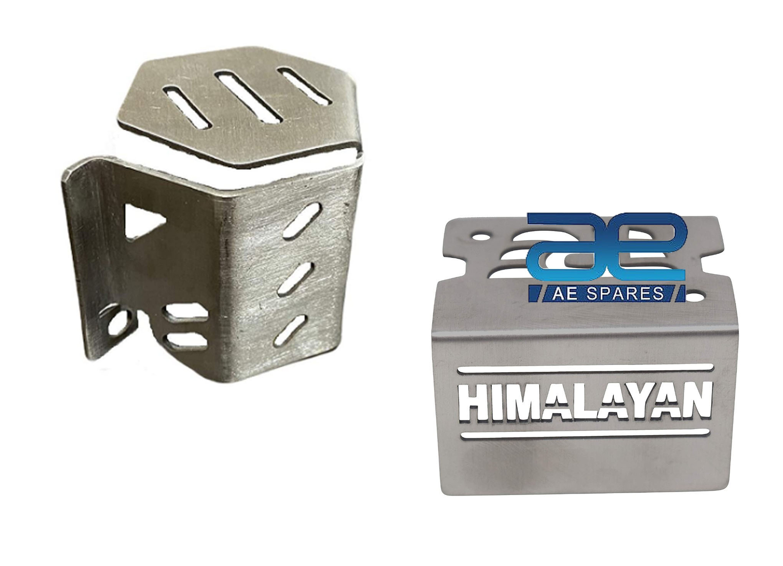 Reservoir Cap Guard & Oil Container Guard Silver Fit For Royal Enfield Himalayan 411