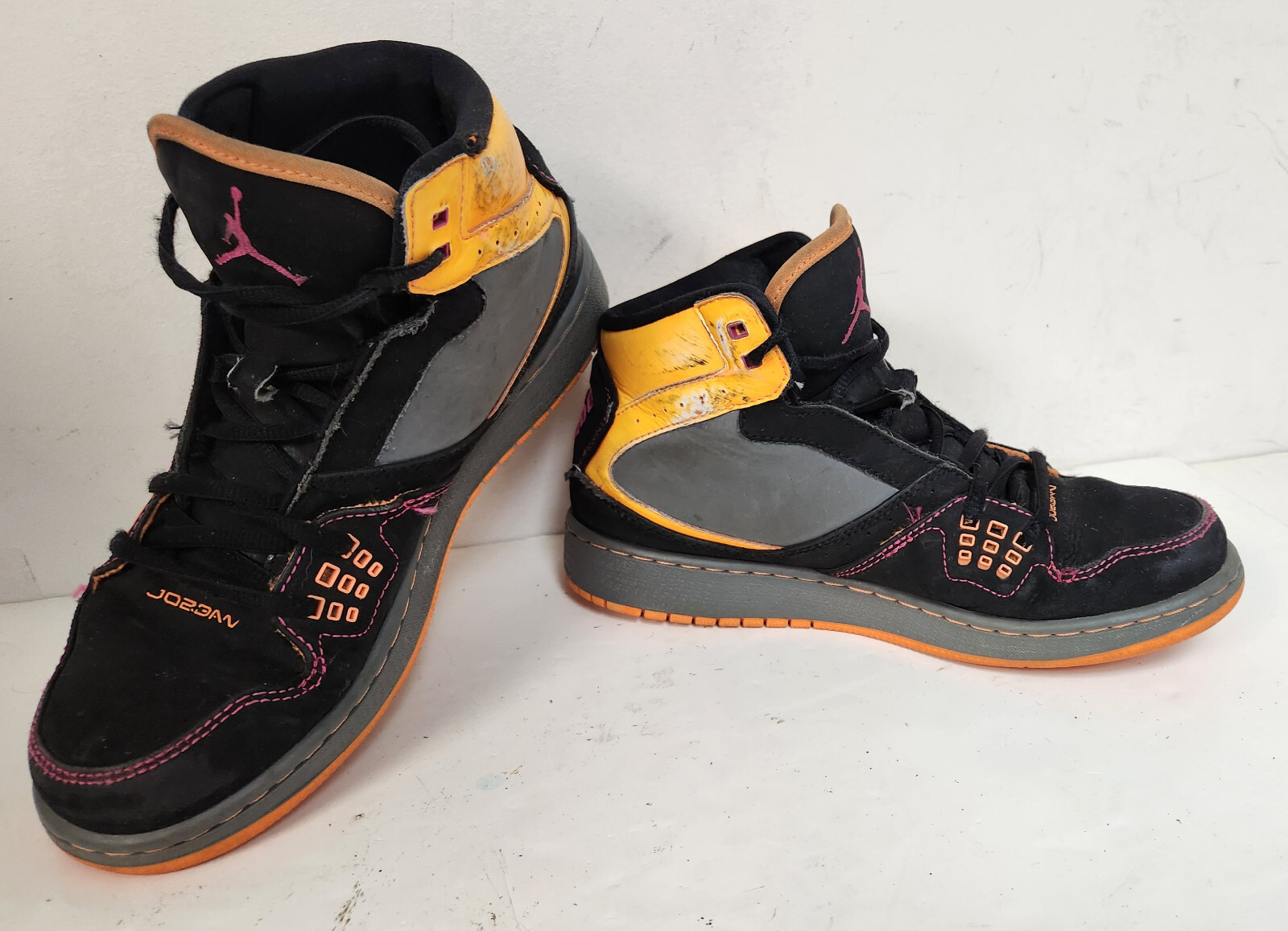 Nike Air Jordan 2013 Youth Black/Orange Shoes 371389-050