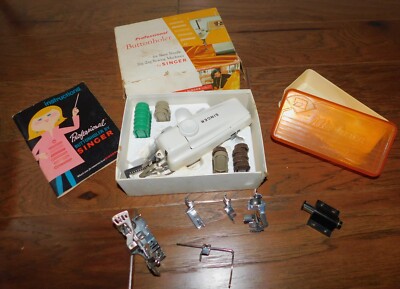 LOT Sewing Machine Singer Buttonholer Assorted Presser Feet Foot Ruffler+++