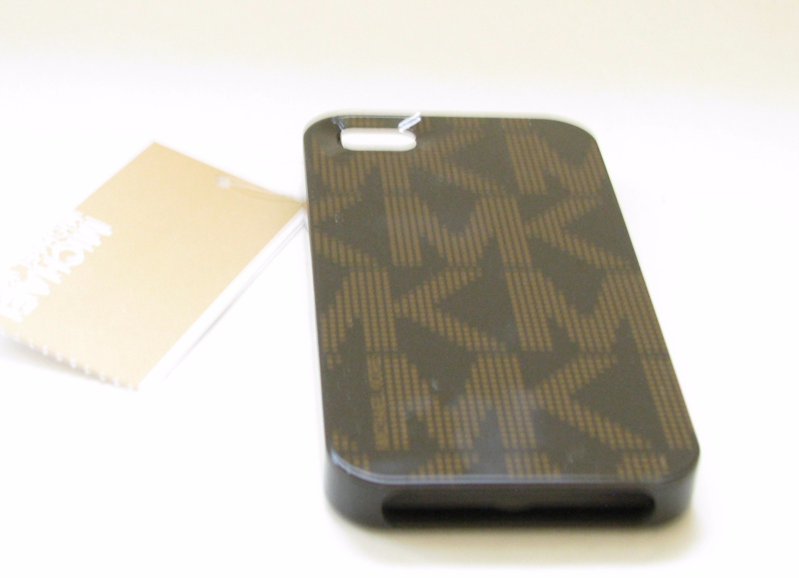 MICHAEL KORS ELECTRONICS BROWN PLASTIC SIGNATURE MK LOGO