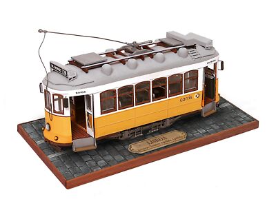 Wooden Model Kit Arkley Oc Tram Lisbon (Wooden Model Kit) With Japanese T No.40