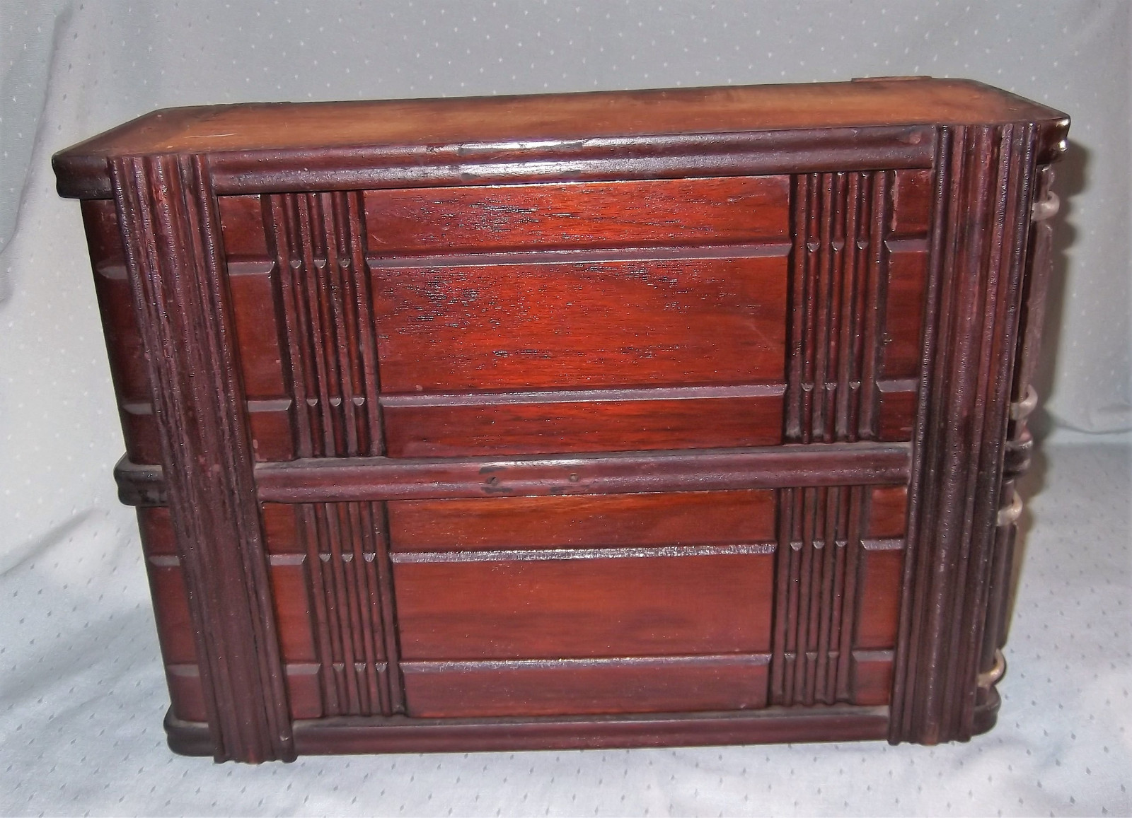 SET 2 ANTIQUE NEW HOME SEWING MACHINE DRAWERS