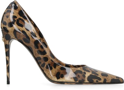 Pre-owned Dolce & Gabbana Lollo Leather Pumps In Animalier