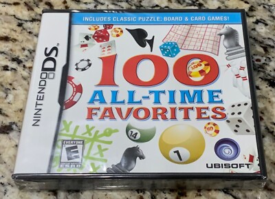 100 All-Time Favorites CIB (Nintendo DS, 2009) Brand New Factory Sealed