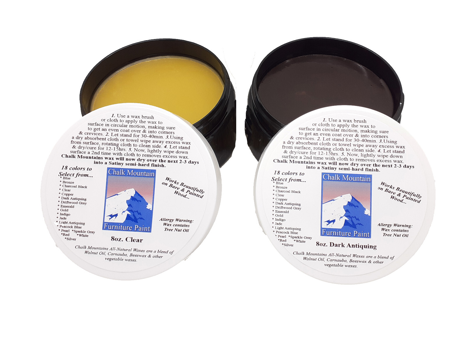 Chalk Mountain 32oz Paint & 8 oz Finishing Wax or Choose from 54 Colors Paint