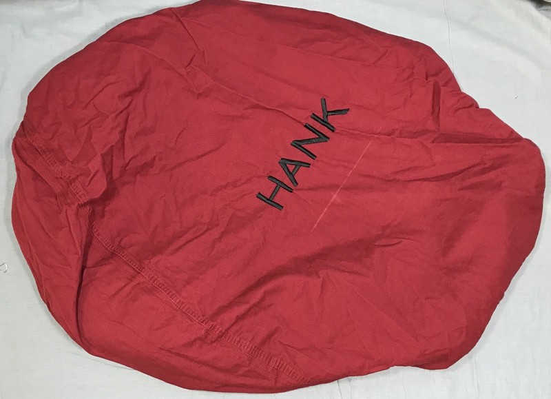 Pottery Barn Pb Teen Red Washed Twill Large Beanbag Slipcover