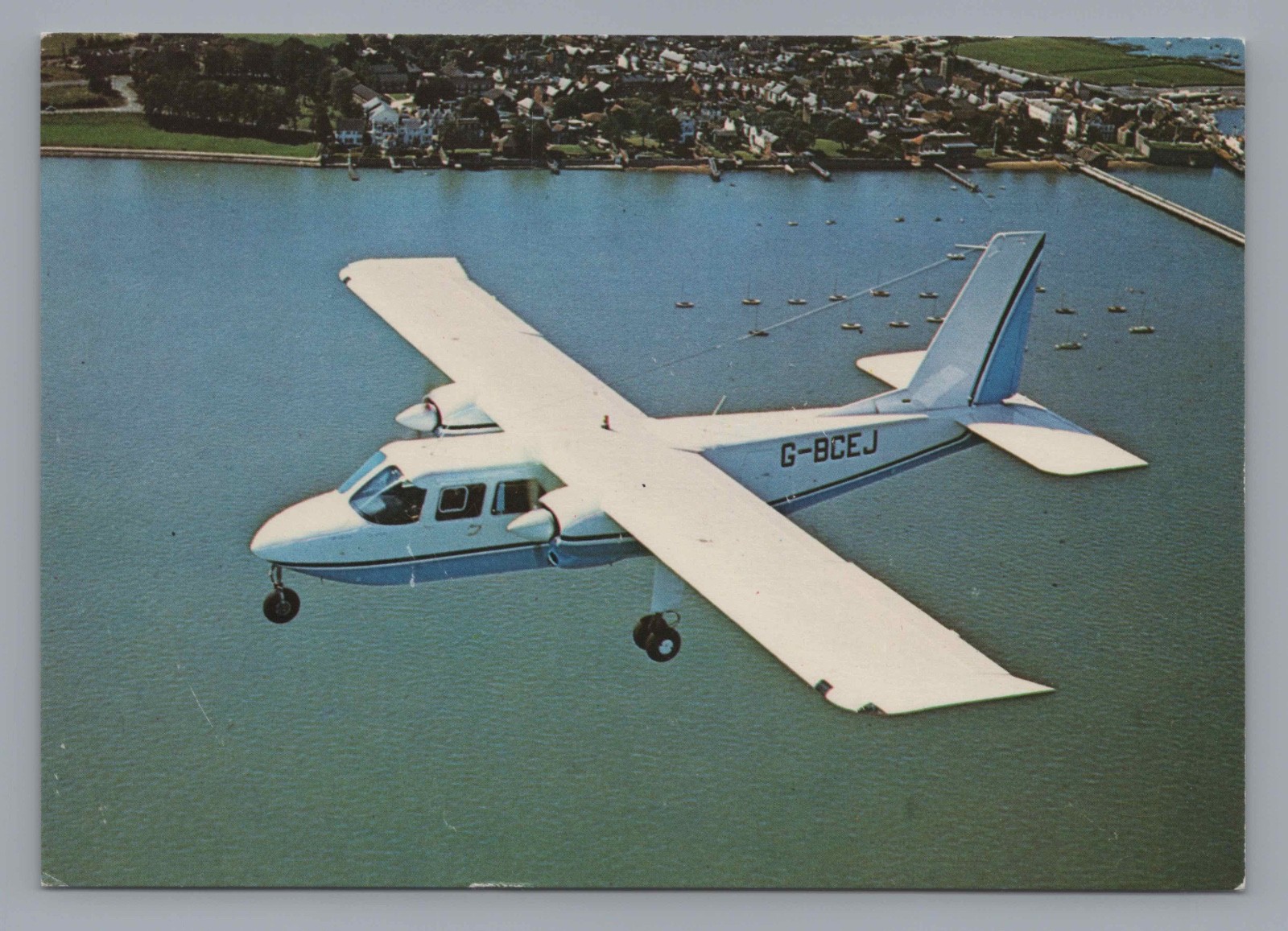 Fairey Britten-Norman BN2A Islander G-BCEJ Aircraft Postcard Aviation Airline