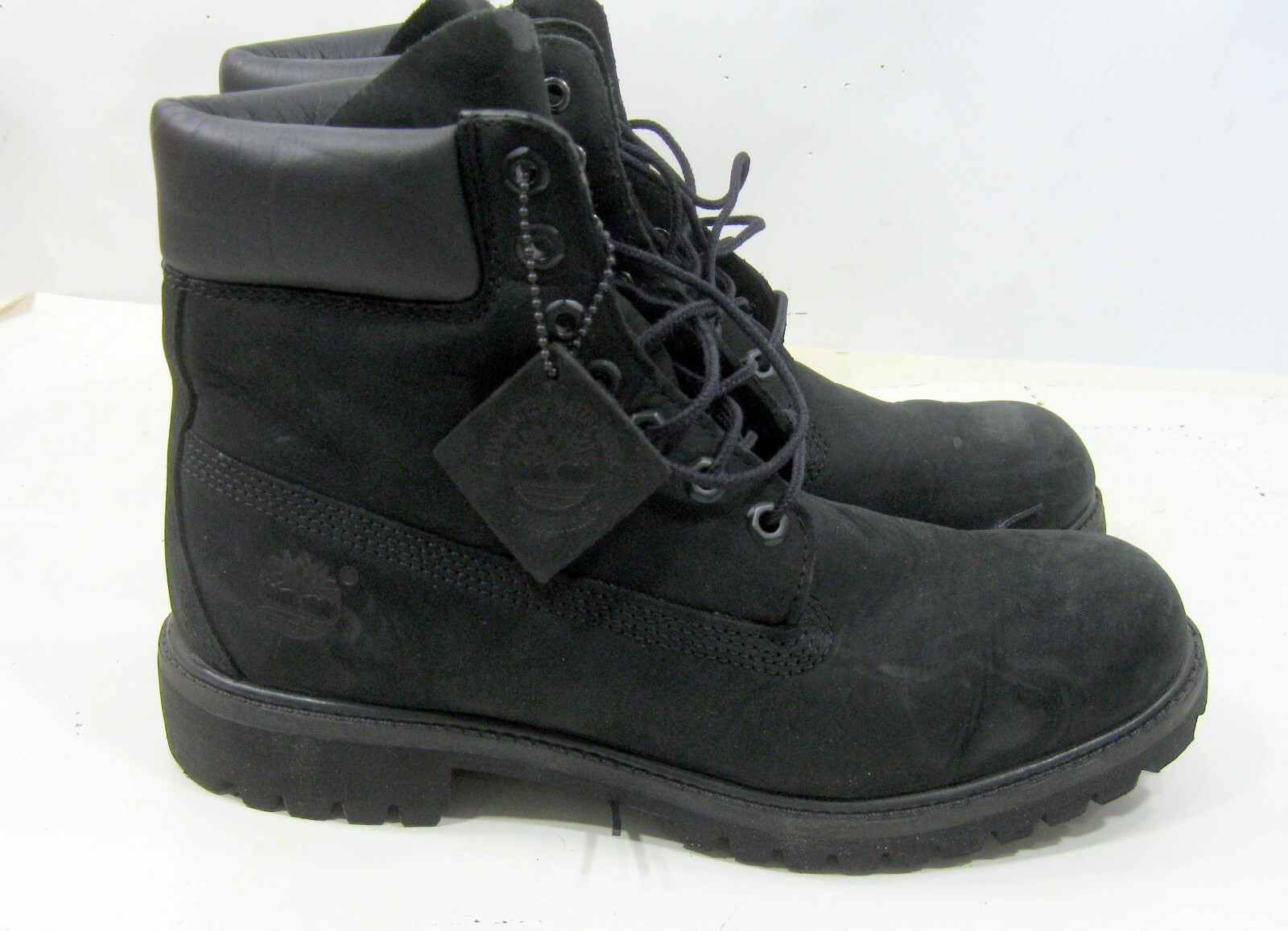 Timberland　黒　サイズ9.5W Black Timberland Genuine Leather Black Boots Soze 9.5