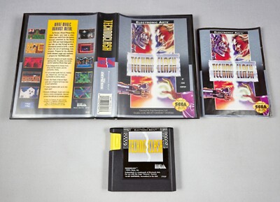 TECHNO CLASH COMPLETE CIB 1993 Sega Genesis Clean Pins Tested Technoclash