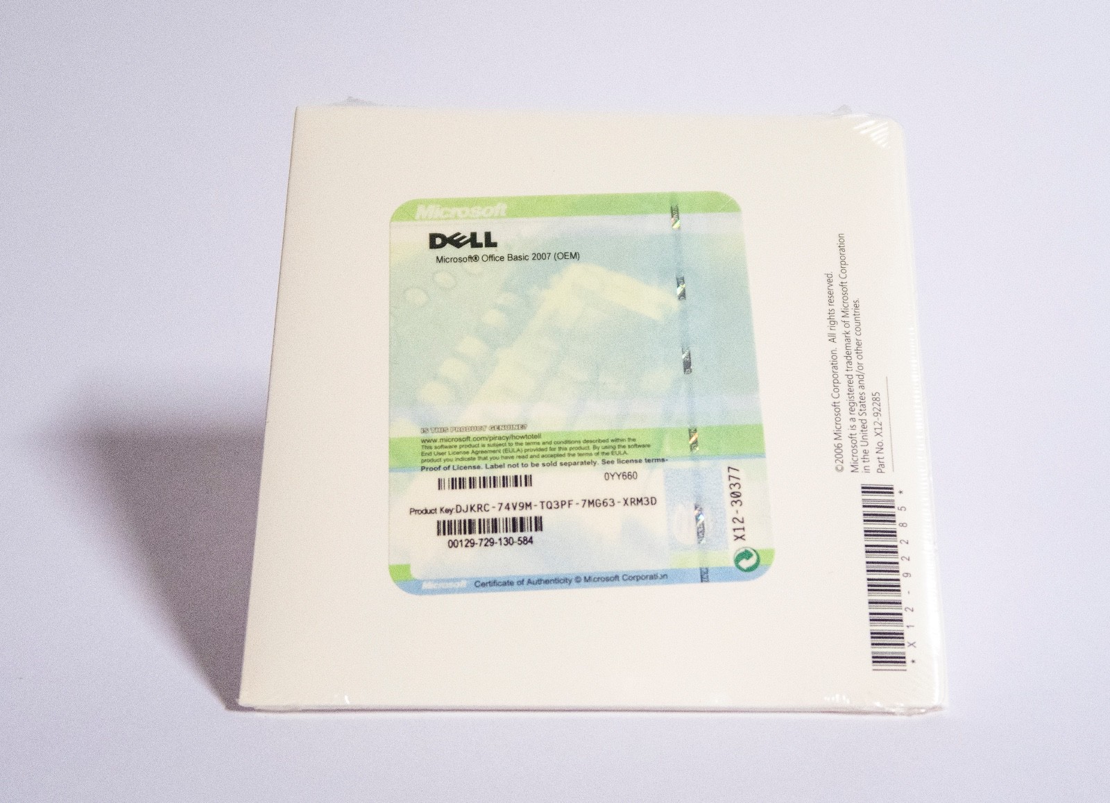 Microsoft Office 2007 Basic Edition New Sealed