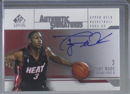 2003-04 Upper Deck SP Signatures Dwyane Wade Rookie Auto | eBay