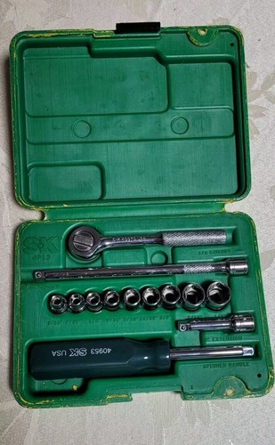 SK 4913 Socket Wrench Set 1/4 in Drive Size, 13 Pieces USA