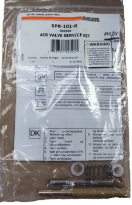DeVilbiss SPK-101-K Air Valve Service Kit for CVI Spray Gun