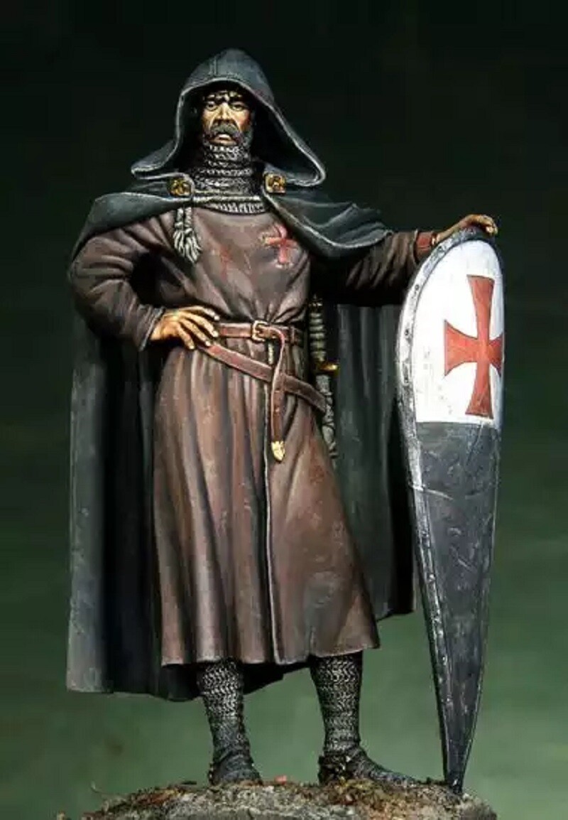 1/24 75mm Resin Figure Model kit Knight Crusader Warrior Unpainted Unassambled | eBay