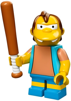 LEGO Simpsons Series 1 Nelson Muntz Minifigure (71005) New Retired CMF
