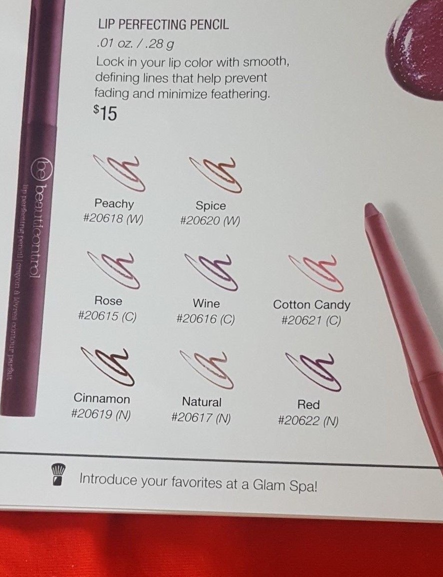 Beauticontrol Lip Perfecting Pencil Natural .01 OZ. Waterproof With Vitamins A&C