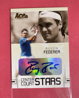 2006 Ace Authentic Roger Federer Auto Autograph Signature Center court Stars