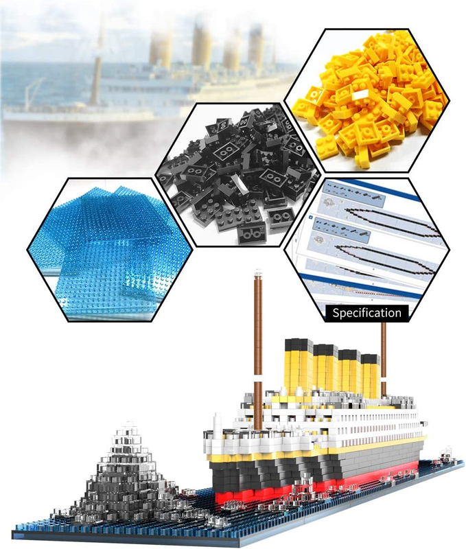 Titanic Toys Building Set Model Kit for Adults and Kids Mini Building