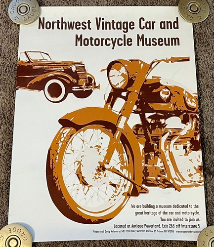 Northwest Vintage Car and Motorcycle Museum Poster, 18x24