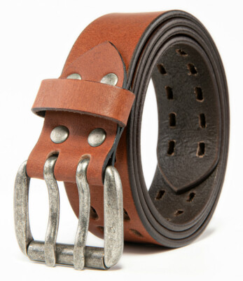 Men s Top Grain Leather Belts for Men Genuine Solid Belt Workmen 1.5inch Width