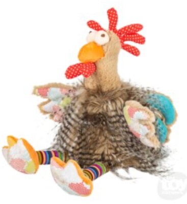 Adventure Planet 10'' Long Hair Rooster Plush Stuffed Animal Toy