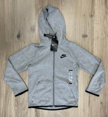Nike tech fleece hoodie grey small sale