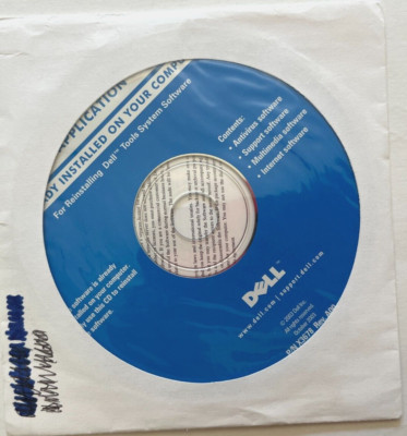 Dell Application for Reinstalling Dell Tools System Software CD 2003 Sealed