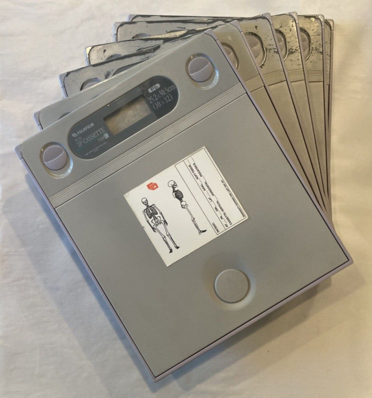 Lot Of 6 Fujifilm Ip Cassettes Type C 25.2x30.3cm / 10x12" No X-ray Image Plates