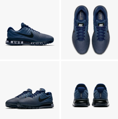 Navy blue top nike shoes