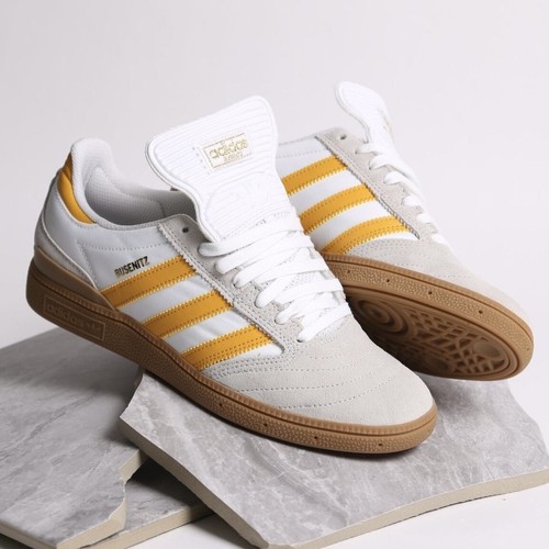 

Мужские кроссовки Adidas Busenitz для скейтбординга, белые, бежевые замшевые кроссовки #254, Белый, adidas Busenitz