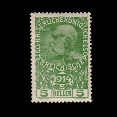 Austria, Scott B1, Emperor Franz Josef, 1914, MH