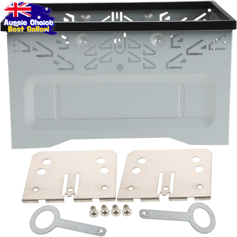 Double Din Stereo Mounting Kit - Metal Dash Frame & Audio Cage Secure Install