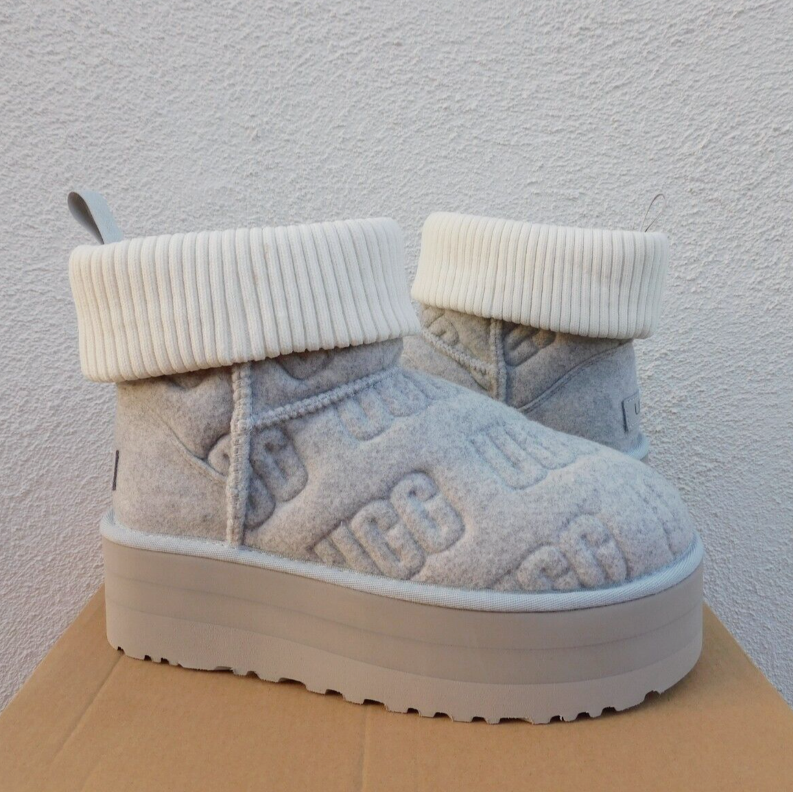 UGG GREY CLASSIC MINI FELTED 2