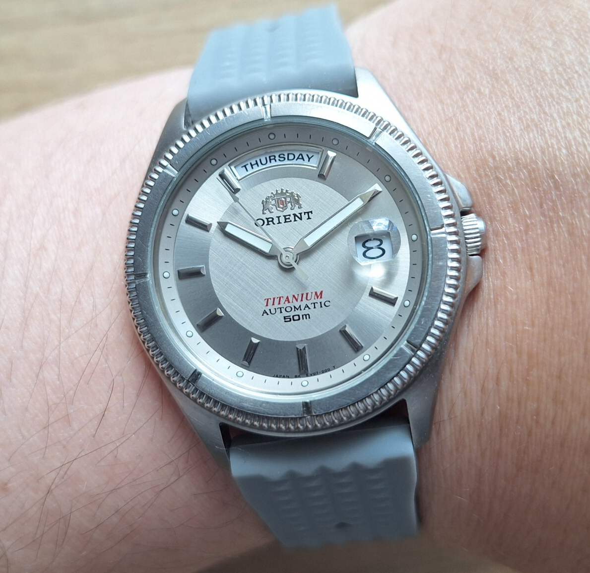 Ultra rare Orient President day date Titanium Mechanical Automatic