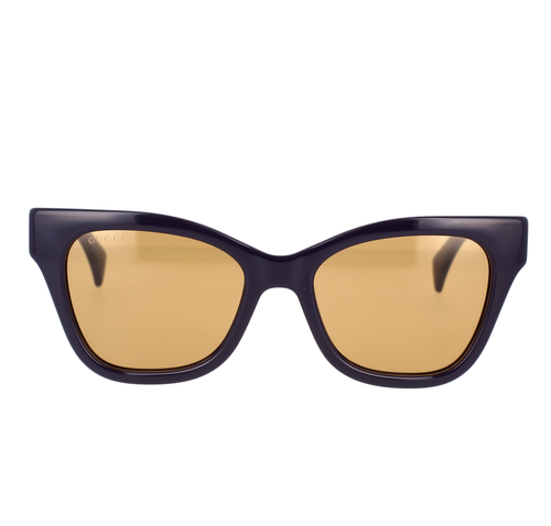 Pre-owned Gucci Gg1133s-002 Violet Violet Brown Sunglasses