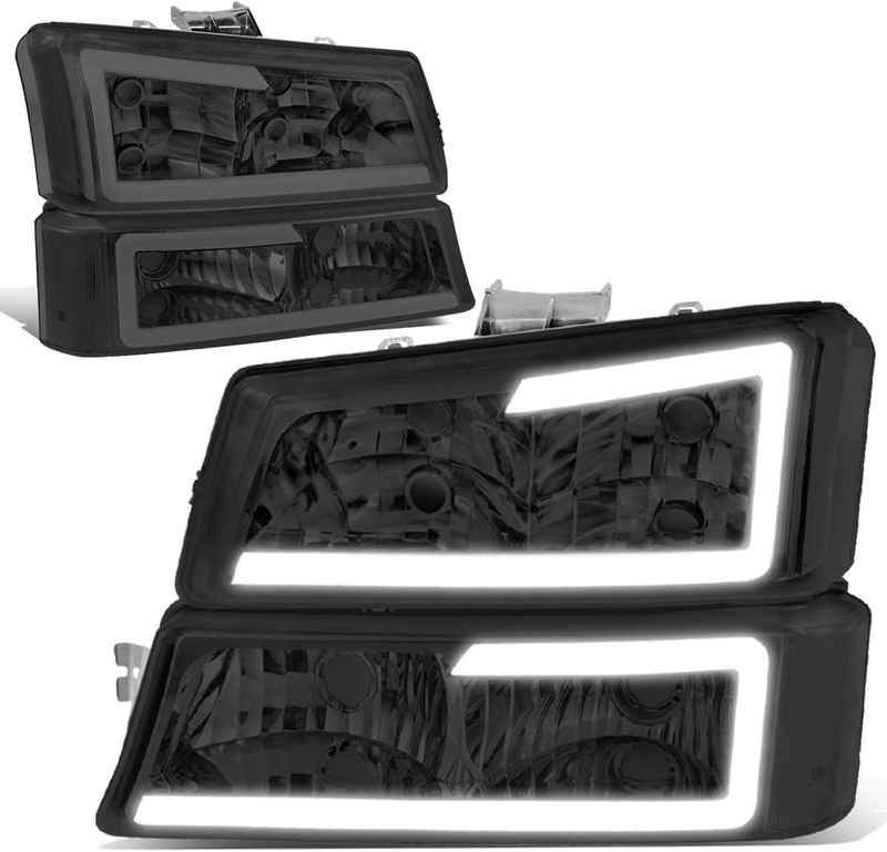 LED DRL Headlight Bumper Lamp for 03-06 Silverado 1500-3500 Avalanche 1500 2500