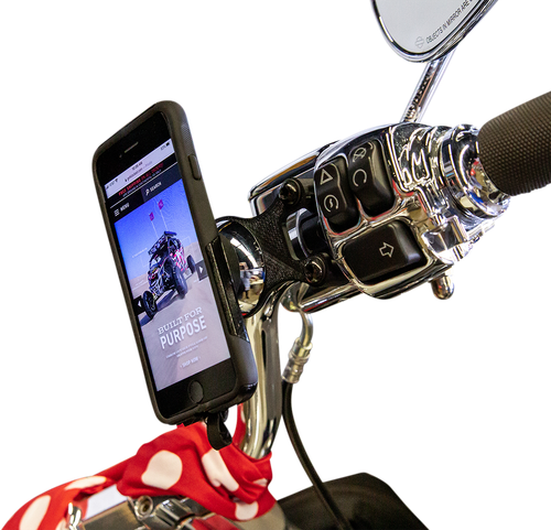 Klock Werks iOmounts Handlebar Phone Mount Kit 1996-2020 Harley Softail Models