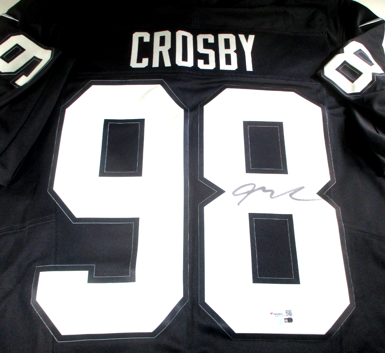 RAIDERS CROSBY 98 ウニフォーム M Maxx Crosby #98 Raiders Stitched Home Black F.U.S.E Jersey w
